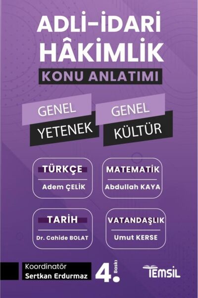 Temsil Kitap Temsil Adli Idari Hakimlik Genel Yetenek Genel Kültür Konu Anlatımı