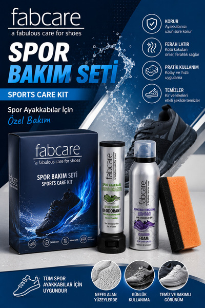 Fabcare 9007 Spor Ayakkabı Bakım Seti 200 ml-Naturel