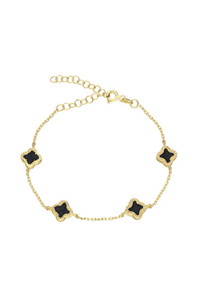Eva Pırlanta Siyah Yonca 717021 Gold