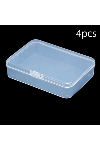 Choice 10.3cm 4Pcs Transparent 2Pcs/4Pcs Blank Playing Card Boxes with Snap C...