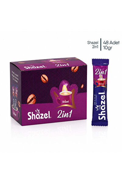 Shazel 2 in 1 Kahve 48'li Kutu | Kahve Süt | Hazır Çözünebilir kahve