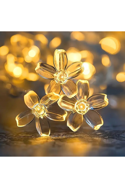 Choice سلسلة أضواء LED على شكل زهرة الكرز بطول 1.5 متر و10 مصابيح LED بمنفذ U...