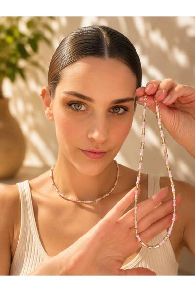 AUREVA Silva Necklace Pink
