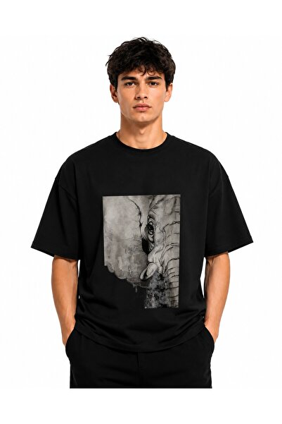 Inscriptie Tricou Unisex Bumbac Premium Casual " Fata de elefant "