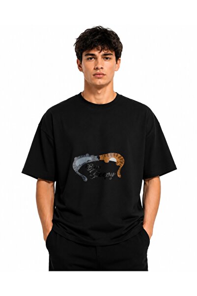 Inscriptie Tricou Unisex Bumbac Premium Casual " Born sleepy "