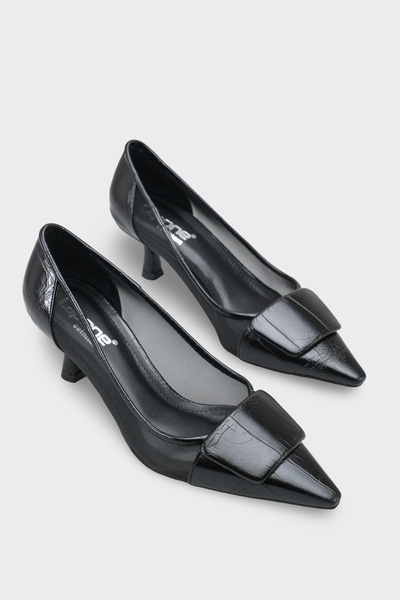 Capone Outfitters Fidela Mesh Pointed Toe Mid-Heel Women's Shoes