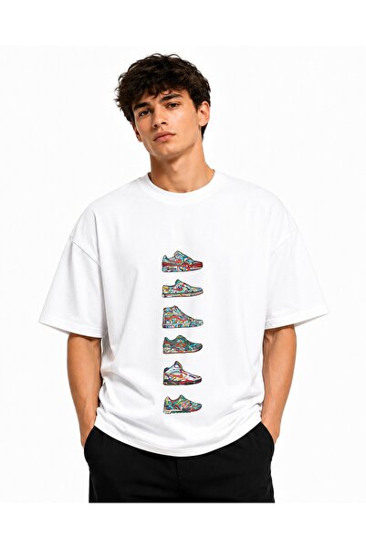 Inscriptie Unisex Premium Cotton Casual T-Shirt "Sneakers shoes nike"