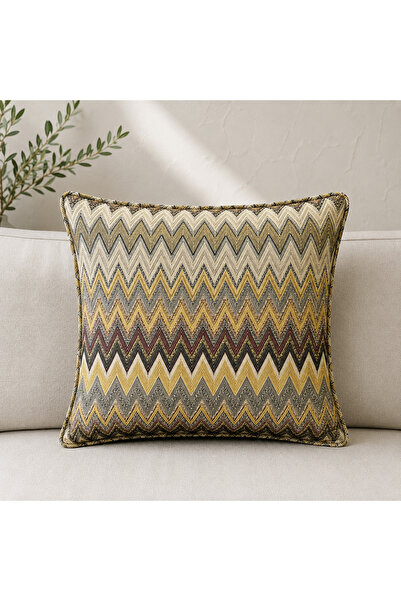 Fabricland Dokuma Chevron Serisi Yastık Kılıfı - Miss106 - 43x43 Ölçü