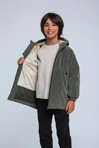 HAUSEkids 8-14 ani Jack Luxery Palton pentru băieți-Kaki