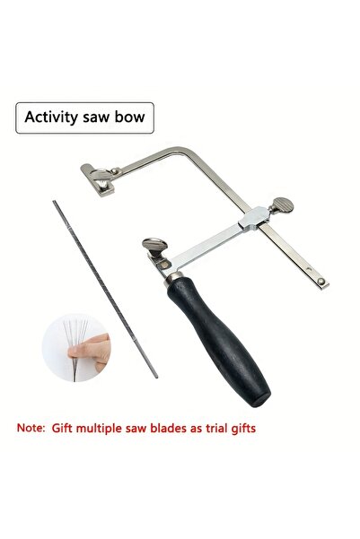 choice2 Activity Saw Bow 3-in-1 Adjustable Jeweler's Saw Set with12 Blades an...