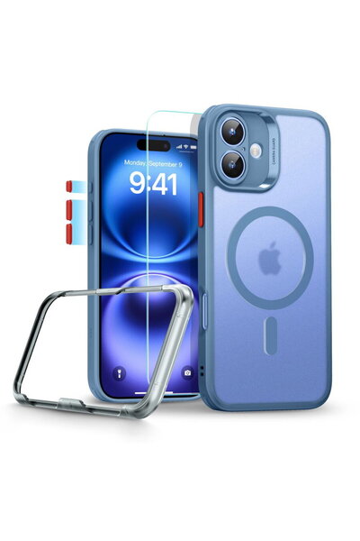ESR SET CLASIC PRO HALOLOCK MAGSAFE IPHONE 16 ALBASTRU MAT