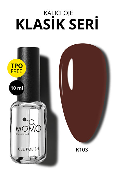 MOMO professional Kalıcı Oje K103 Klasik Kahve 10 ml