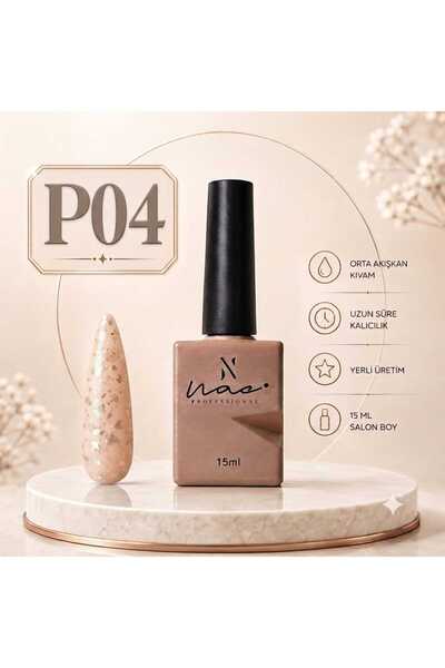 Aka 15 ML Simli kalıcı oje potal Seri renkli
