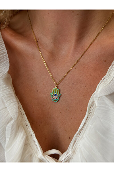 sirius jewelry 316L Çelik Etnik Hamsa Kolye