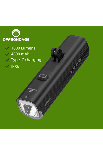 Choice1 HD3-1000 OFFBONDAGE مصباح أمامي للدراجة مقاوم للمطر مزود بمنفذ USB قا...