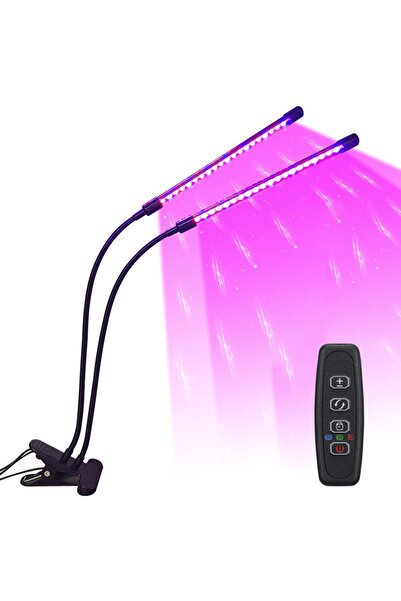 Choice مصباح نمو النباتات USB-40LED USB LED برأسين للحديقة الداخلية، 10 مستوي...