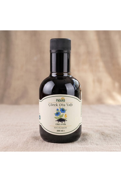 Noura Natural Organik Çörekotu Yağı 250 ML - %100 Saf - Yerli Tohum - Yüksek ...