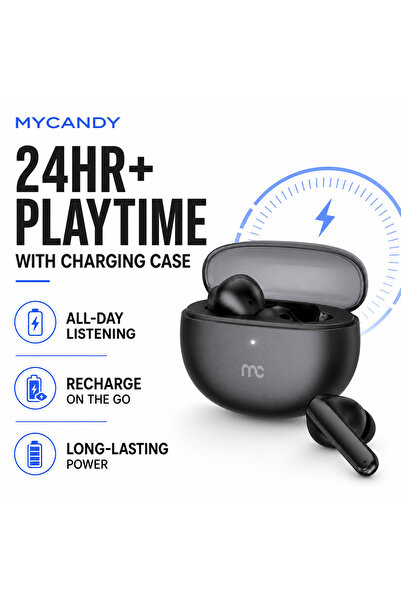 Mycandy TWS-C130 True Wireless Earbuds with Environmental Noise Cancellation ...
