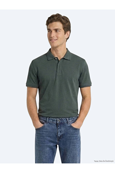 Kip Tricou uni Petrol Düz, 100% bumbac