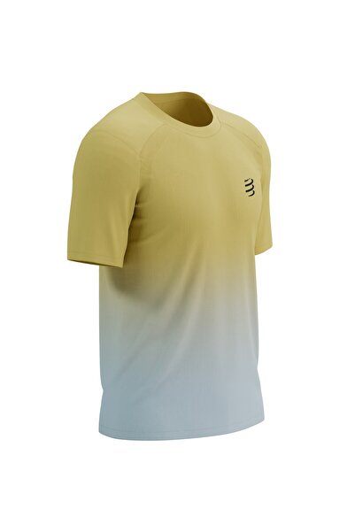 Compressport Tricou de alergare bărbați Performance FW 2025-Galben/Alb-M