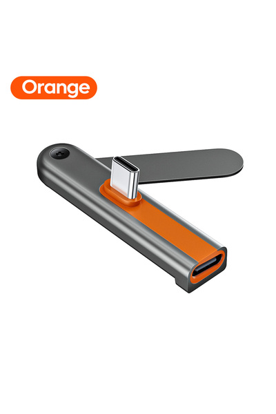 Choice orange 1/2PCS 240W USB C to Type C Fast Charging Foldable Bracket Conn...