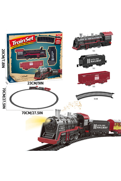 Choice1 2307 train tracks Electric Train Rail Car Simulation Retro Model Trai...