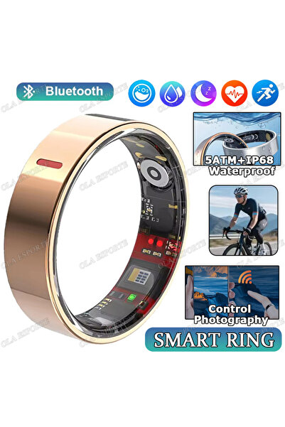 Choice7 9 Rosegold New Health Monitor Smart Ring Outdoor Waterproof Rings Rea...