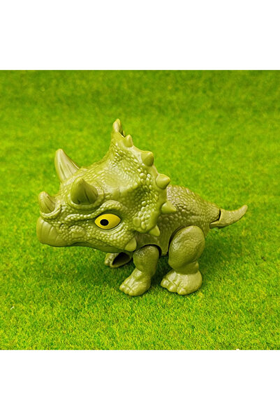 Choice11 Triceratops-Green New Finger-biting Dinosaurs Movable Joints Funny D...