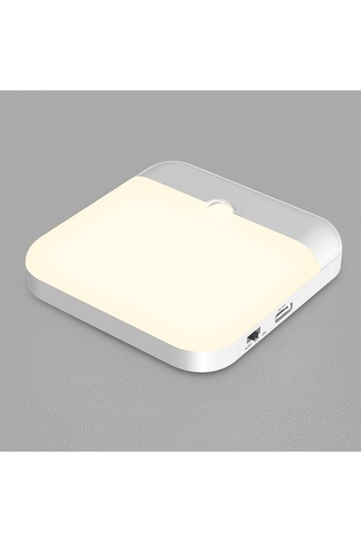 Choice Warm White Motion Sensor Led Light Usb Charging Square Lamp for Bedroo...