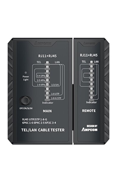 Choice Black AMPCOM Network Cable Tester, CAT5E CAT6 CAT6A CAT7 RJ45 Networki...