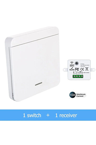 Choice8 جهاز استقبال واحد ومحول واحد 86 لوحة حائطية ذكية لاسلكية RF 433 ميجاه...