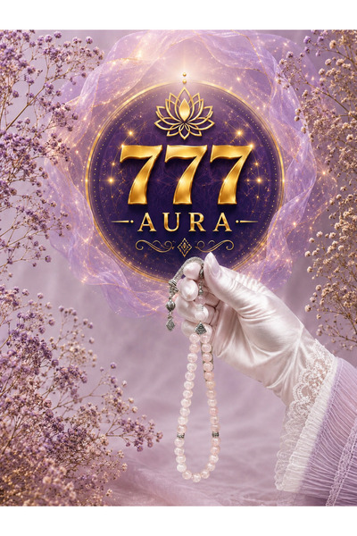 777 AURA 7 7 7 AURA 8 mm Küre Kesim Pembe Kuvars Taş Tespih