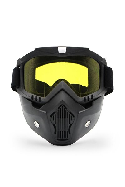 Choice6 yellow Outdoor Sport Windproof Mask Goggle HD Motorcycle Glasses Snow...