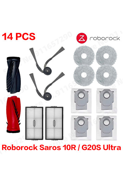 Choice roborock Set 6 Compatible for Roborock Saros 10R / G20S Ultra Spare Pa...