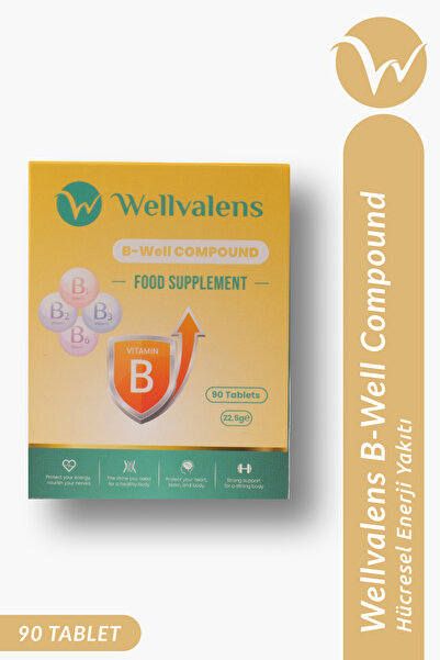 Wellvalens B Well Compound B1 B2 B3 B6 Vitaminleri İçeren 90 Tablet