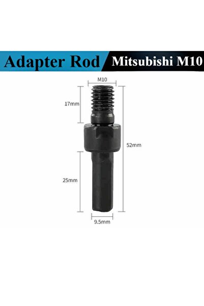Choice5 قضيب محول لـ M10 M10/M14 بقطر 38/50 مم لرأس أداة تشطيب الحواف المخروط...