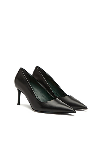 George Hogg Siyah Deri Stiletto