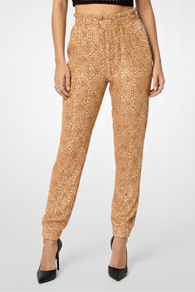 PİNKO Women Embellished Straight Leg Pants, Brown