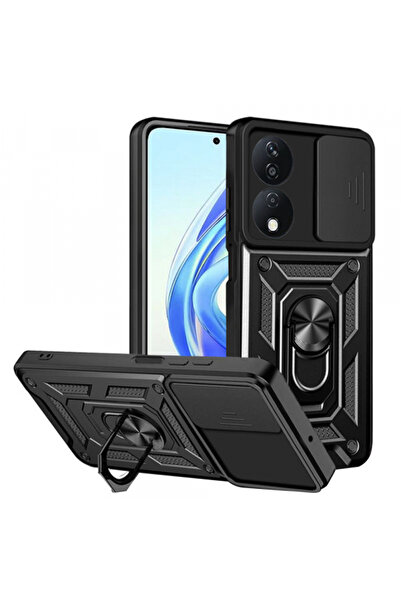 HONOR Husa pentru X7b 5G / 90 Smart / X7b 4G, Techsuit, CamShield, Neagra
