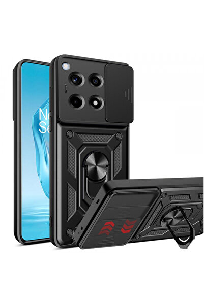 Oneplus Husa pentru 12R, Techsuit, CamShield, Neagra