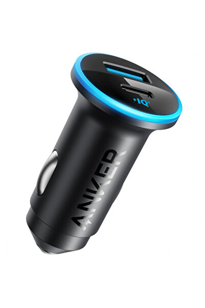 Anker Incarcator Auto 323, 52.5W, 3A, 1 x USB-A - 1 x USB-C, Negru A2735G11