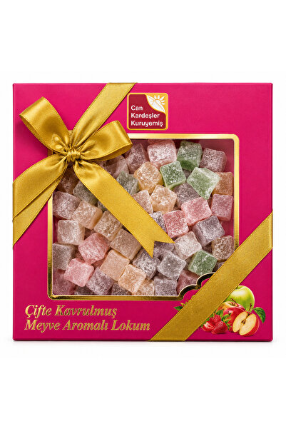 Can Kardeşler Kuruyemiş Çifte Kavrulmuş Meyveli Lokum 500 g