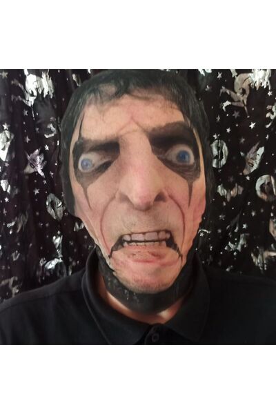 partidolu Halloween Cadılar Bayramı 3D Boyutlu Transparan Kumaş Baskı Pörtlek...