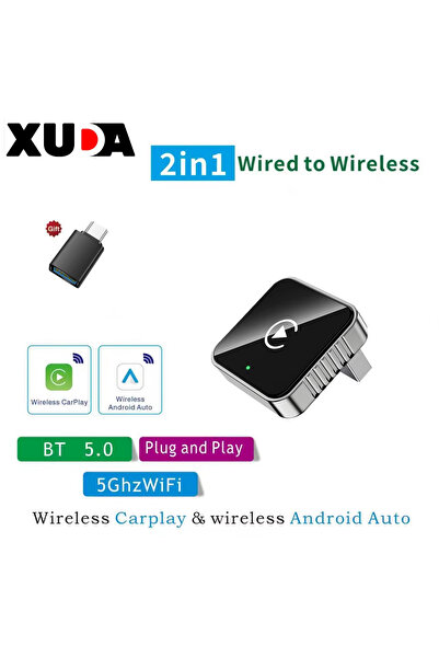Choice5 carplay and auto-L9 XUDA 2 in 1 Wired to Wireless CarPlay Android Aut...