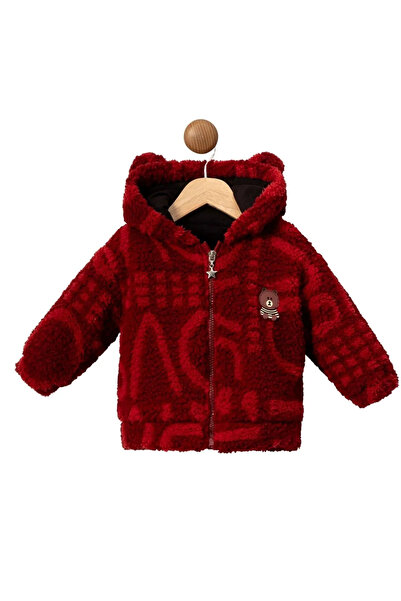 HAUSEkids 9-24 Ay Teddy Luxe Kız Bebek Mont-Kırmızı