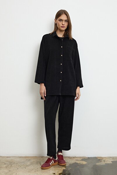 QANU Lilora Velvet Suit Black