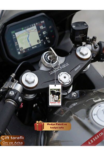 ikisemedya Kişiye Özel Motosiklet Anahtarlığı,Fotoğraflı,Resimli Anahtarlık,S...