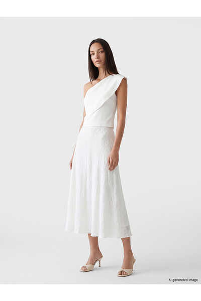 LC Waikiki Peak New Season Elastic Waist Lace Skirt