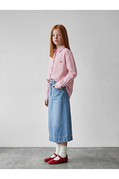 LC Waikiki Two Mt Shop Quality Lcw Kids Indigo Girls' Jean Skirt