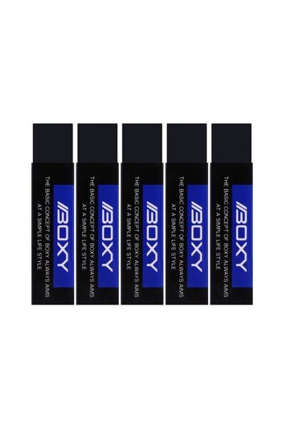 Choice black 5pcs Japan UNI Eraser Boxy EP-60BX Strong Soft Crumbs Young Stud...